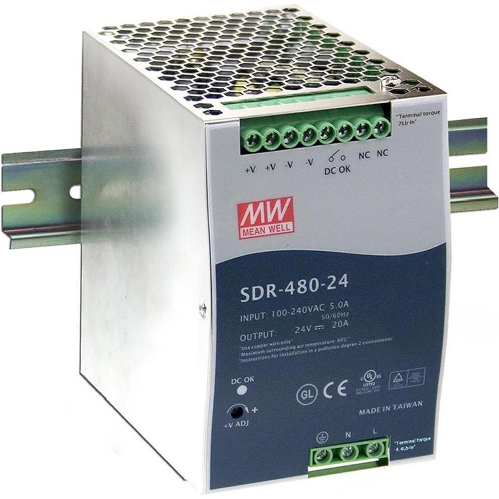 MeanWell, Systemstromversorgung, HutschienenNetzteil (DINRail)