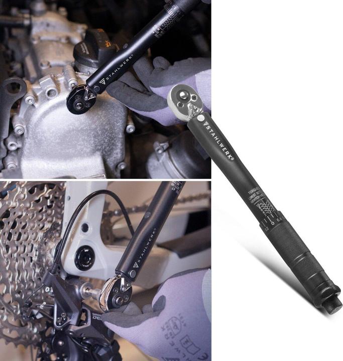 Produktbild Stahlwerk Drehmomentschlüssel TW-10 ST 1-10 Nm 1/4“ Zoll mit Mikrometerskala (1/4", 1 - 10 Nm)