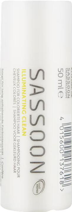 Immagine prodotto Sassoon Colourprotect - Shampoo Pulito Illuminante Shampoo Pulito (50 ml, Shampoo liquido)