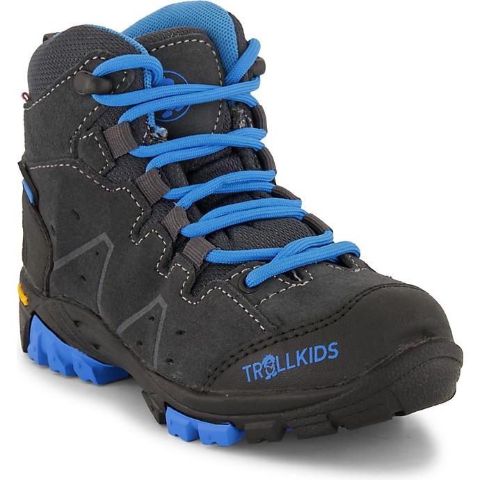 Trollkids, Unisex, Wanderschuhe, Trollsteinen Hiker Kinder Wanderschuh (28), Schwarz