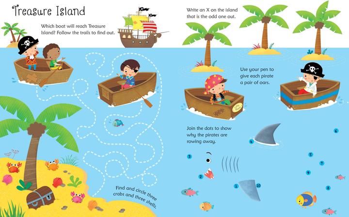 Produktbild Usborne Wipe-clean Pirate Activities (Englisch, Kirsteen Robson, 2015)