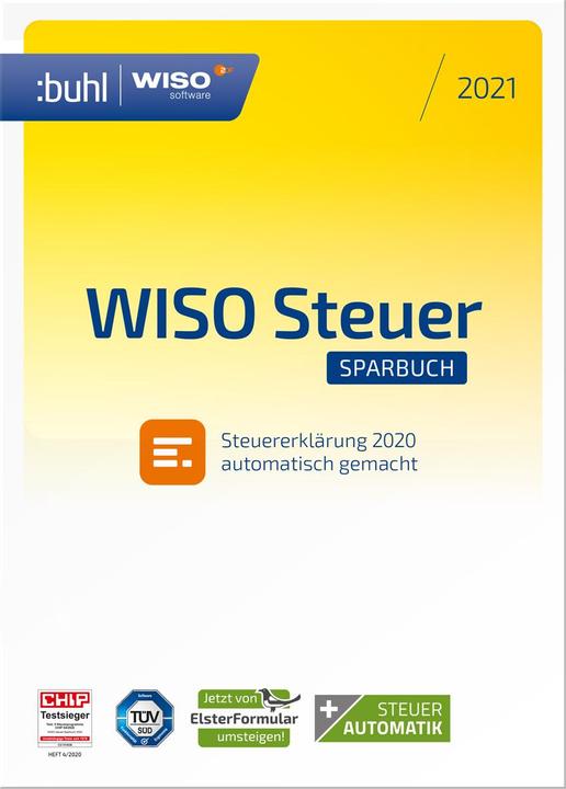 Actual product image Buhl Data Service Wiso Steuer Sparbuch 2021 (1 User, 1 Devices/Users, 12 months)