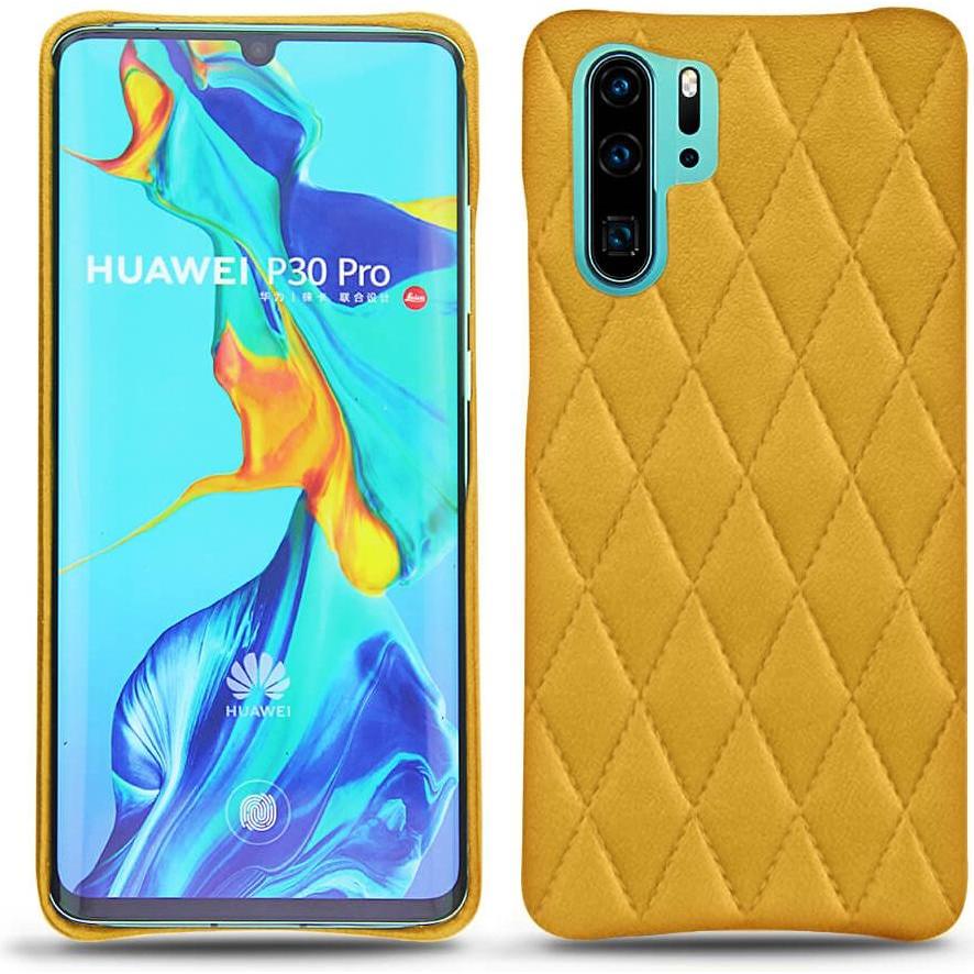 Noreve Lederschutzhülle (Huawei P30 Pro), Smartphone Hülle, Orange