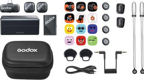 Actual product image Godox Cube C Combo Kit1 2.4GHz Wireless Microphone System