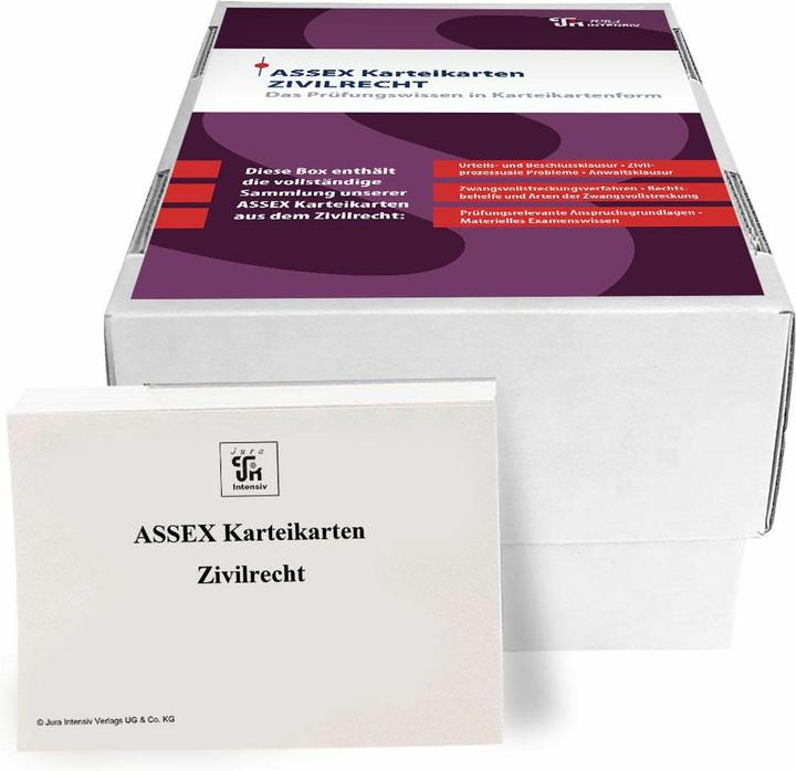 Produktbild ASSEX Karteikarten Zivilrecht (716x)