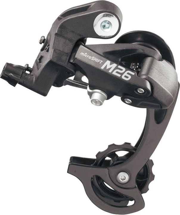 Actual product image Micro Shift microSHIFT | M26 rear derailleur | 7 and 8 gears | short cage | black (8-speed)