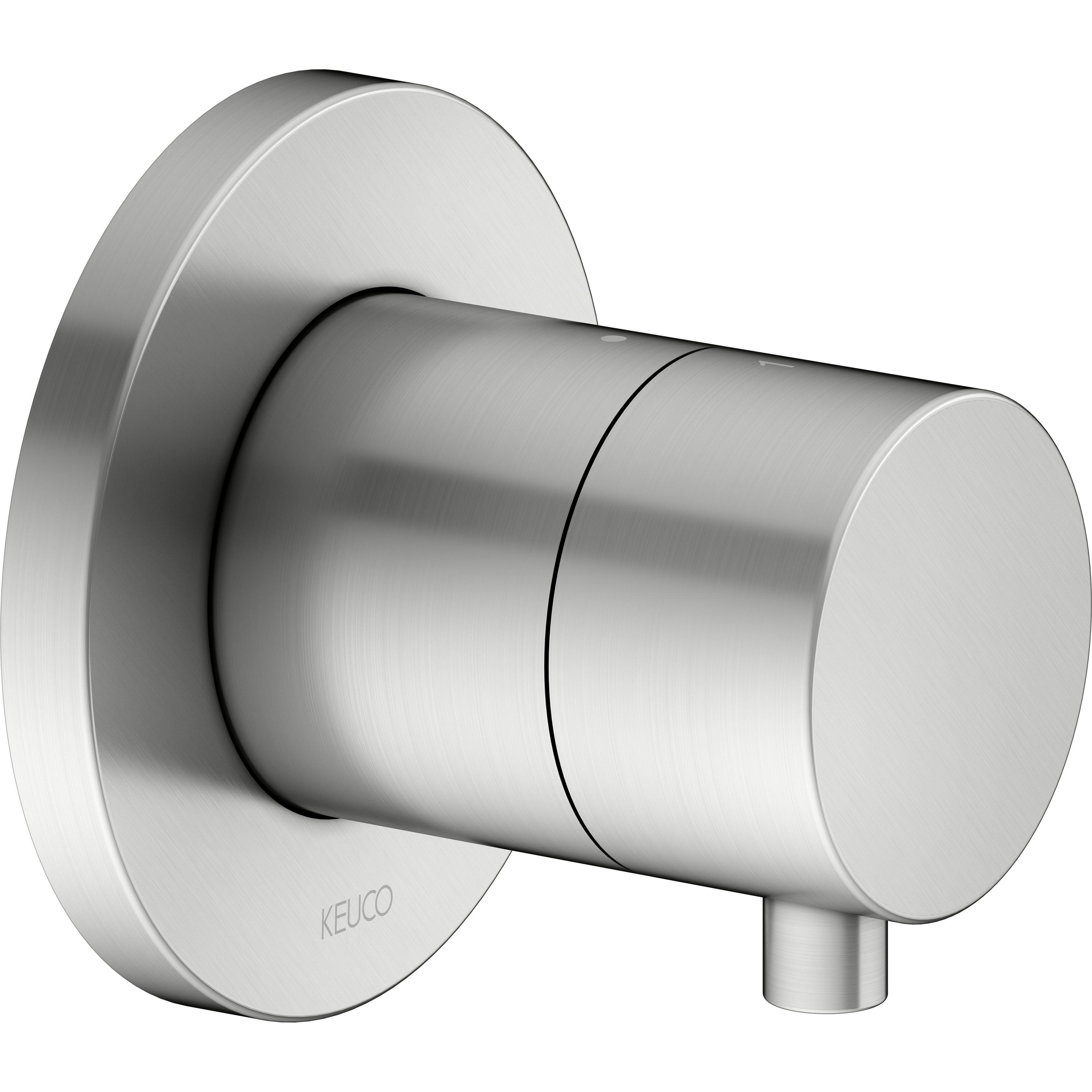 Keuco, Badarmatur, IXMO Umstellventil Unterputz für 2 Verbraucher mit Comfort Griff, ohne Absperrung, Rosette ru