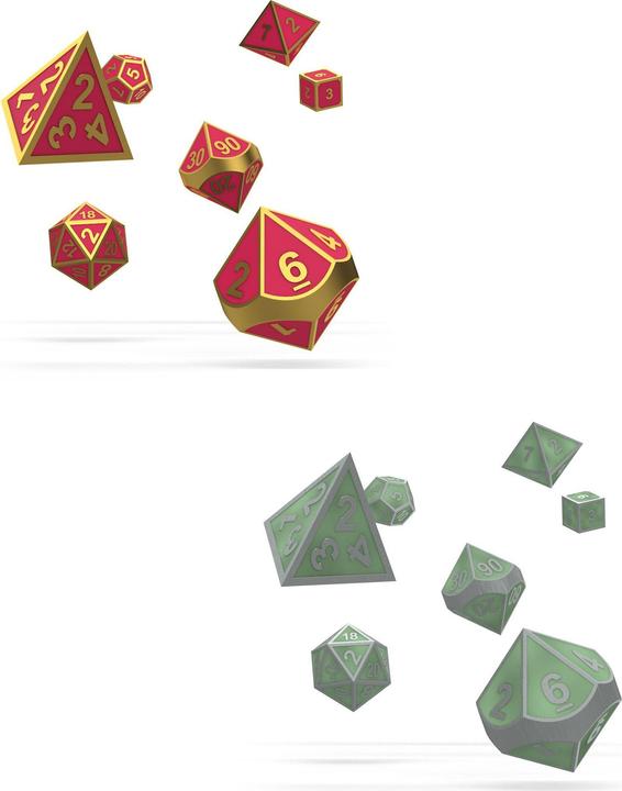 Image du produit Oakie Doakie Dice Jeu de dés de RPG : Druid's Blaze Glow in the Dark (en anglais)