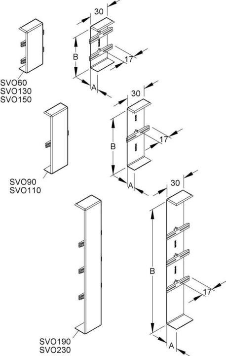 Actual product image Kleinhuis Joint cover gr duct system HKL SVO230.1 (3 cm)