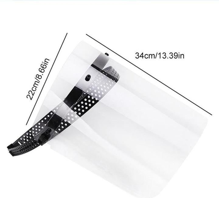 Actual product image Hermex Face Shield Face Visor Spit Guard 1 piece (1 x)