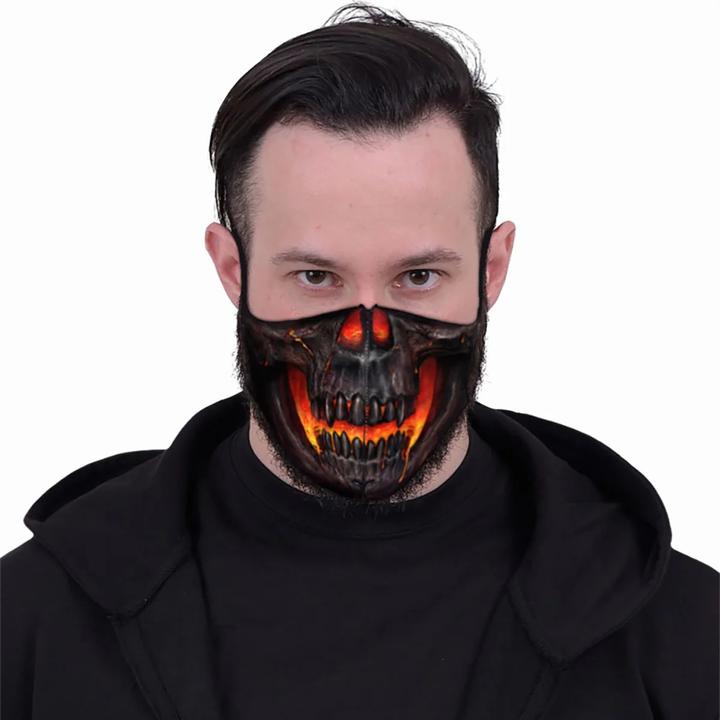 Actual product image Spiral Skull Lava Face Mask