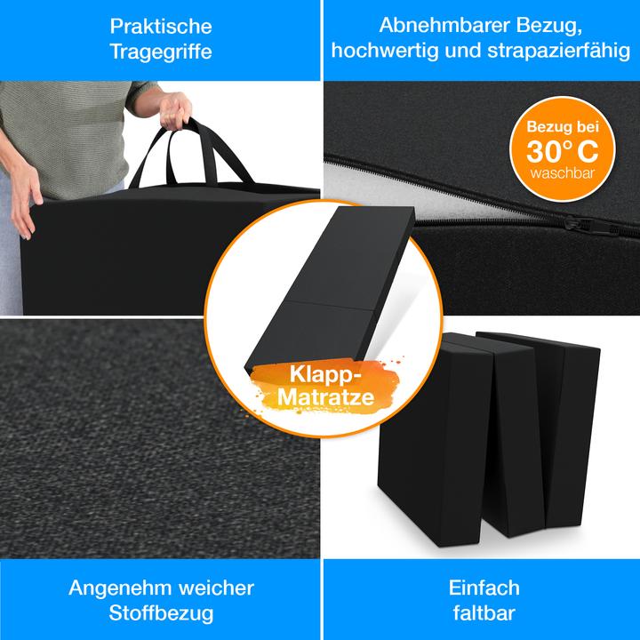Actual product image Bestschlaf Folding mattress incl. cover & transport bag (90 x 200 cm, Foam core)