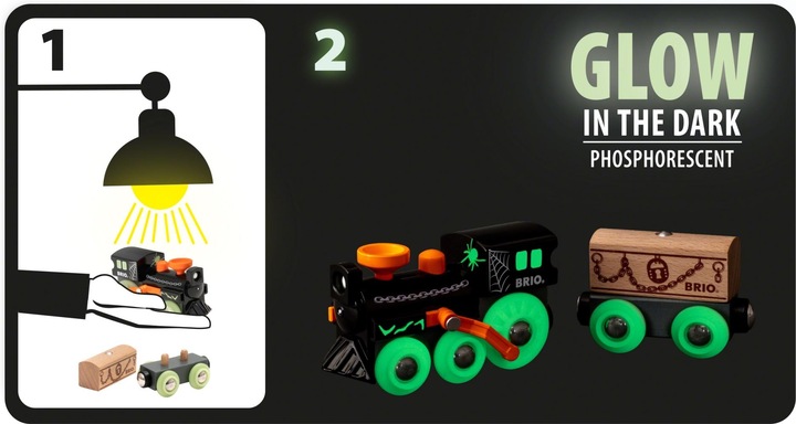 Actual product image Brio Ghost Train Glow in the Dark
