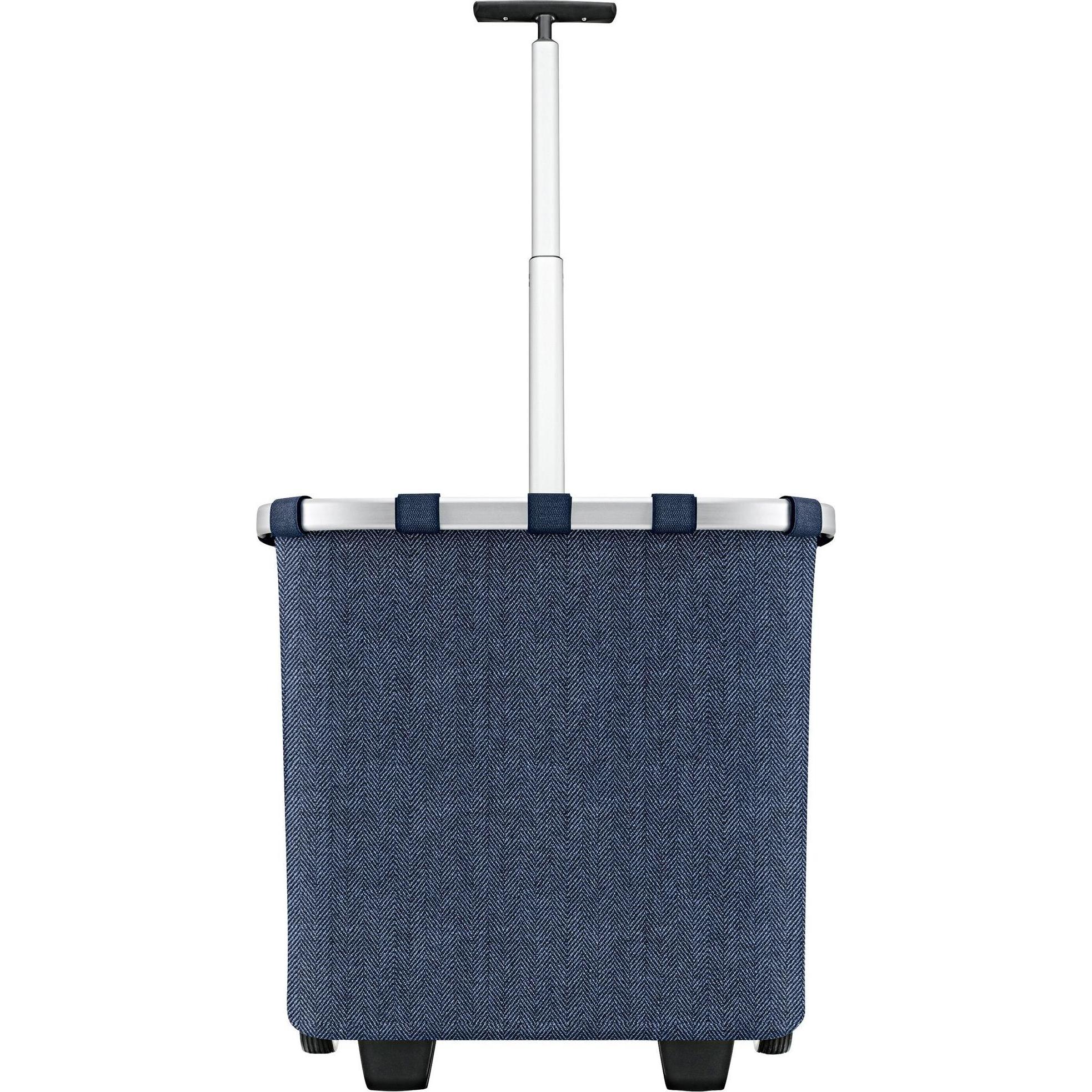Thumbnail - reisenthel, Einkaufshilfe, Einkaufstrolley Carrycruiser Herringbone Dark Blue, Blau