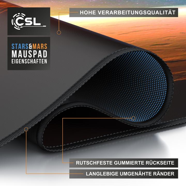 Actual product image CSL Gaming Mouse Pad, XXXL 1200 x 600 x 3 mm Desk Pad Extra Large, Washable (3XL)