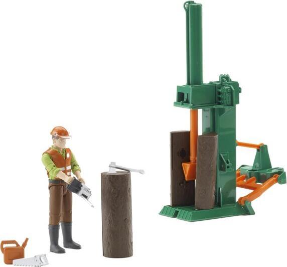Actual product image Bruder BR Forestry set bWorld with figure