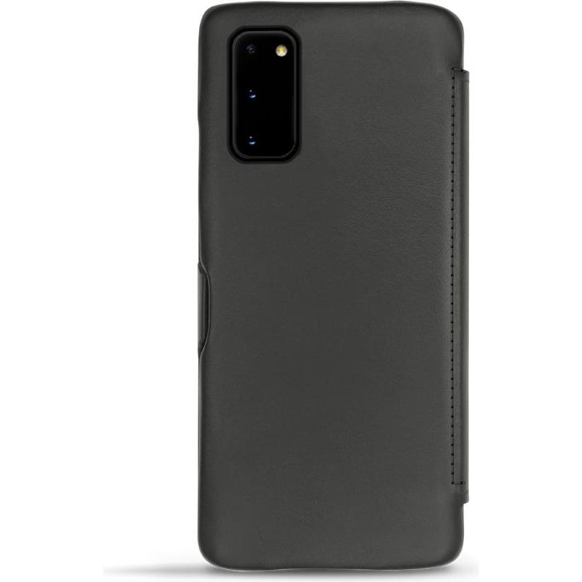 Thumbnail - Noreve Lederschutzhülle horizontal (Samsung Galaxy S20), Smartphone Hülle, Blau