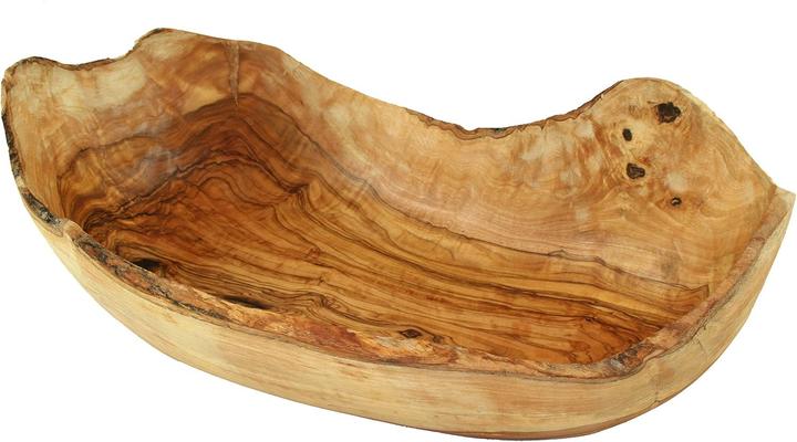 Vivi Soaps Rustikale Obstschale aus Olivenholz 25-29cm