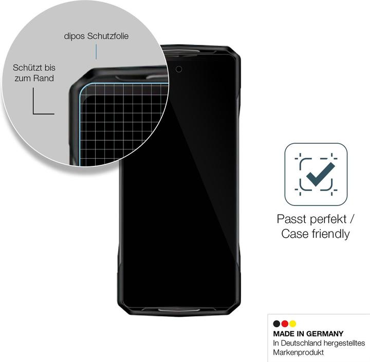 Actual product image Dipos Anti-Shock Screen Protector Clear (1 Piece, Doogee N40 Pro)