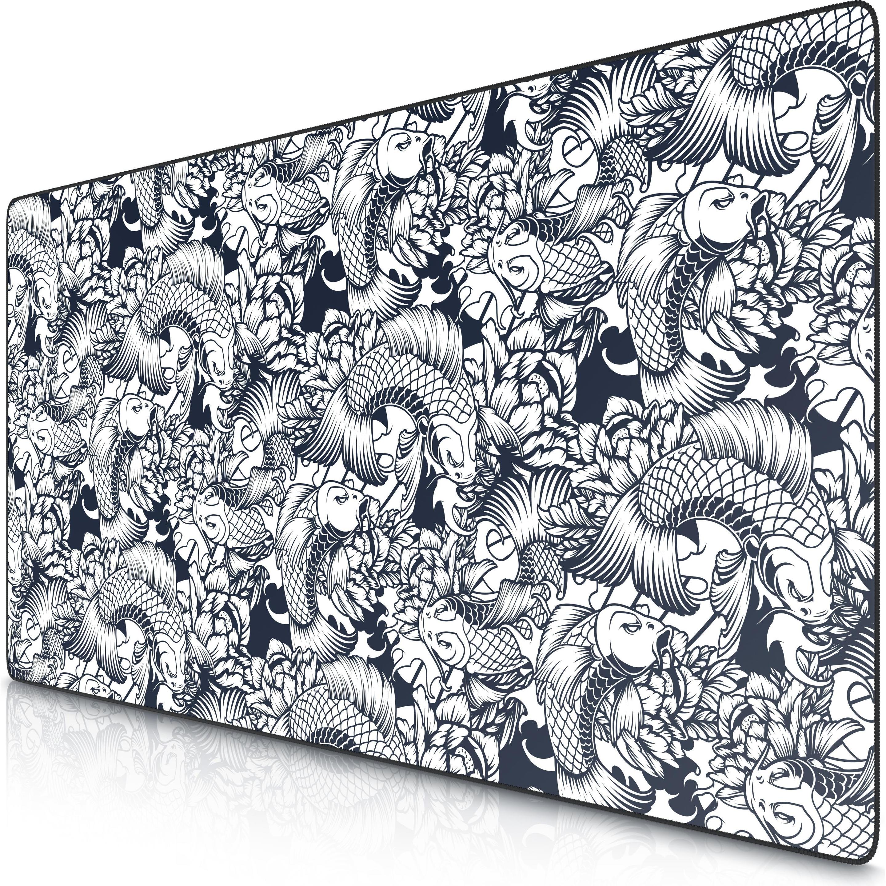 Titanwolf Gaming Mauspad, 1200 x 600mm XXXL Speed Gaming Mausmatte, Mousepad Extragrosse Fläche, Kois (XXL), Mausmatte, ...