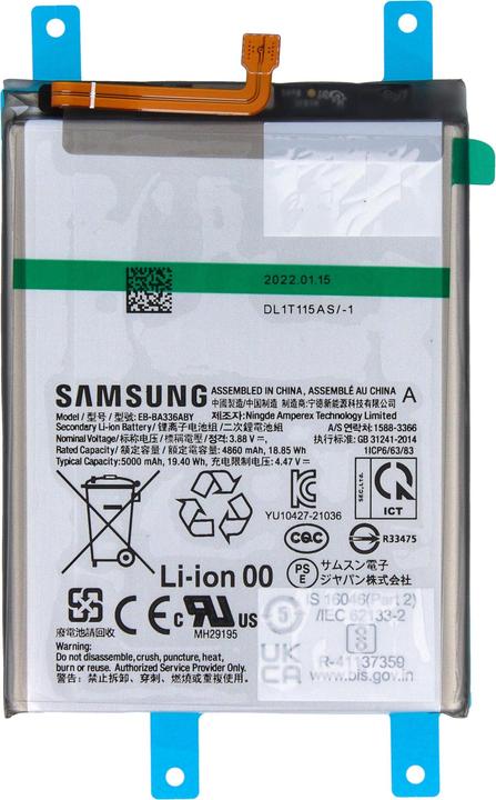 Actual product image Samsung Battery EB-BA336ABY 5000 mAh A536/A336 Galaxy A53/A33 GH82-28146A