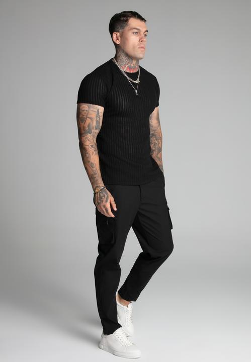 Produktbild Siksilk Textured Muscle Fit T-Shirt (L)