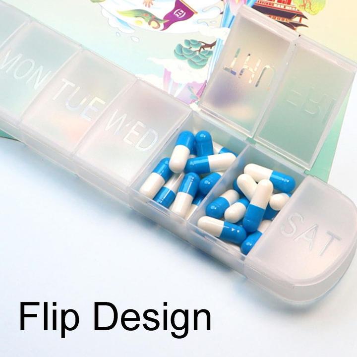 Immagine prodotto Cbx Tablettenbox 7 Tage, Pillendose für eine Woche mit grosser Kapazität, handliche Medikamentenbox