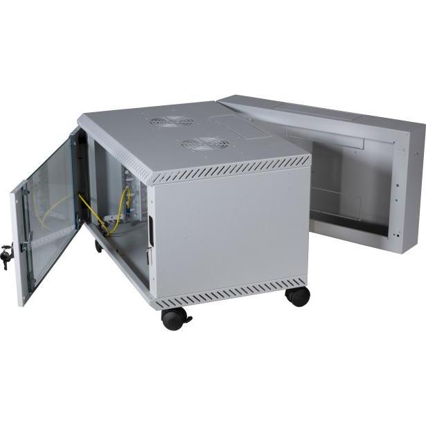 Thumbnail - EFB Elektronik 19" Wandgehäuse 18HE, schwenkend, 2-teilig, RAL7035, Tiefe 600 mm (18 HE, 19 Zoll Rack), Serverschrank, G...
