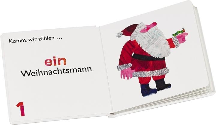 Produktbild Die kleine Raupe Nimmersatt - 1, 2, 3 bald ist Weihnachten (Deutsch, Eric Carle, 2016)