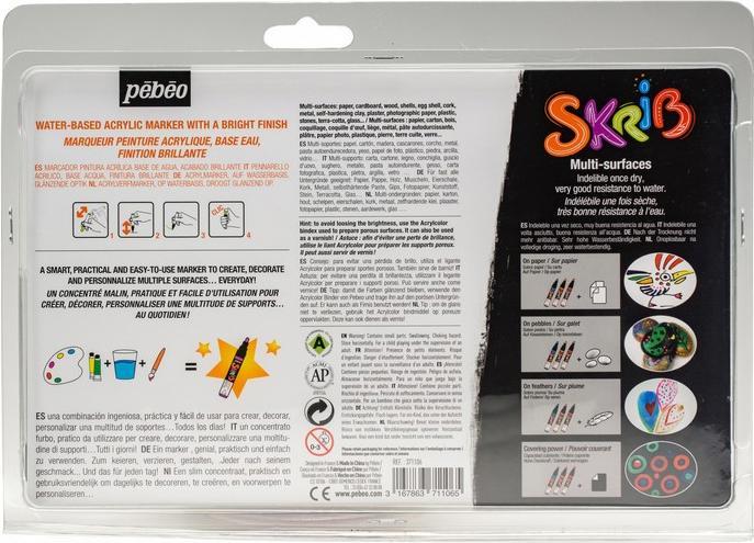 Actual product image Pebeo Skrib (Multicoloured, 0.70 mm, 12 x)