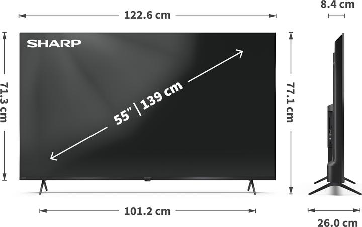 Image du produit Sharp 55HP5265E (55", QLED, 4K)