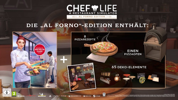 Produktbild Nacon Gaming Chef Life: A Restaurant Simulator - Al Forno Edition (PS5, DE)