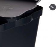 Produktbild Kipit Kunststoffkiste mit Deckel 24l anthrazit (24 l)