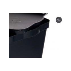 Thumbnail - Kipit, Aufbewahrungskorb, Kunststoffkiste mit Deckel 24l anthrazit (1 x)