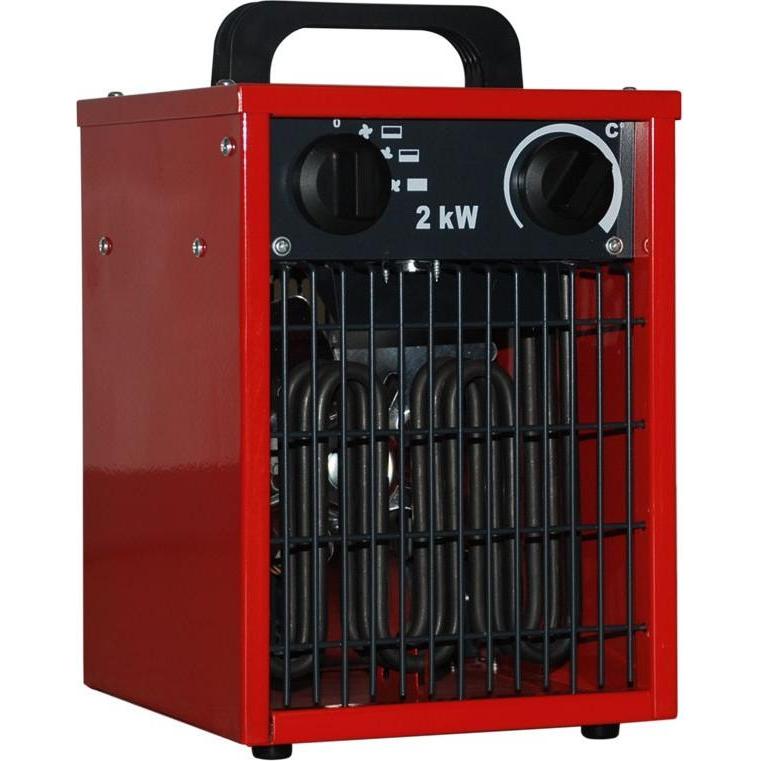 HP Autozubehör Elektroheizer IFH01-20H 250 m³/h 1 / 2 kW 8,7 A, Heizkörper, Rot