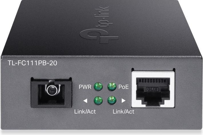 Produktbild TP-Link 10/100Mbps WDM Media Converter with 1-Port PoE (Media Konverter)