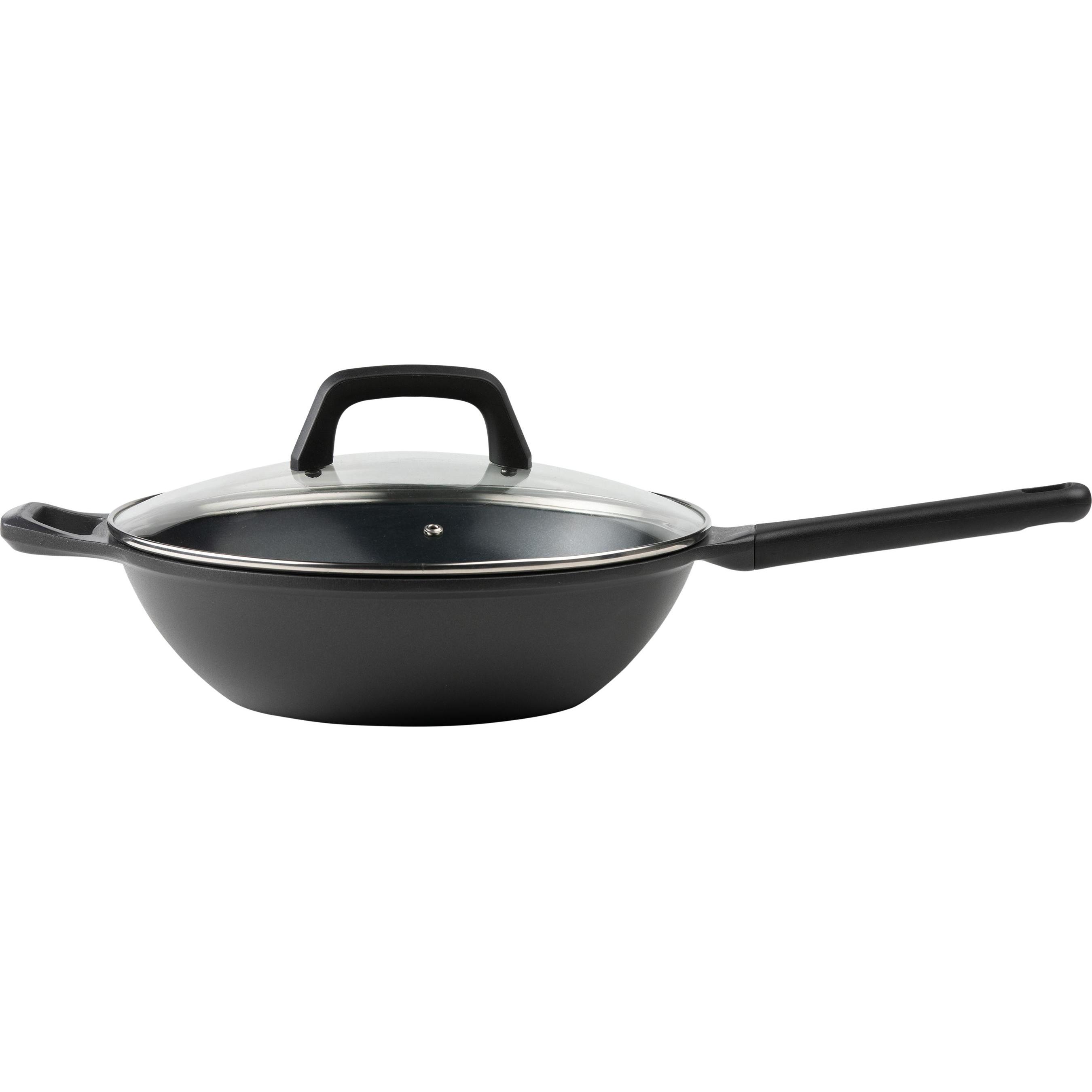 Heirol Groove Wok Pan, 30 cm, Padella + Pentola