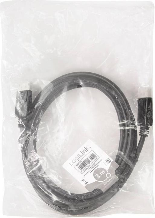 Actual product image LogiLink CD0102 DisplayPort cable (3 m, DisplayPort, 1.2)
