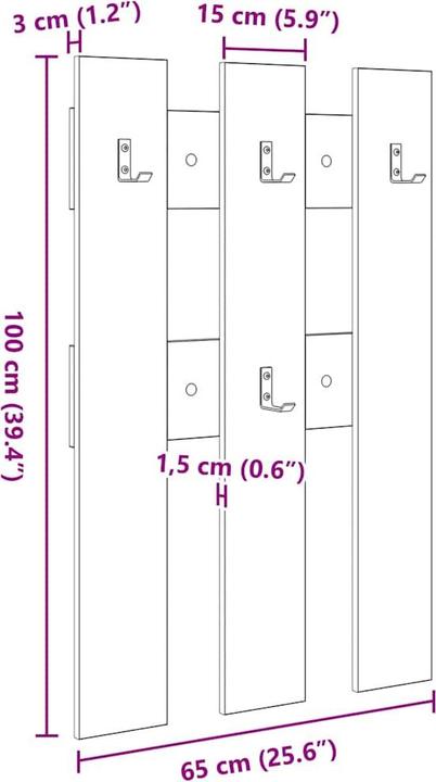 Actual product image vidaXL Wandmontierte Spiegelschränke