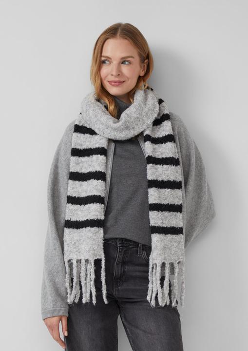 Immagine prodotto s.Oliver Tuch Schal in Bouclé-Optik mit Fransen