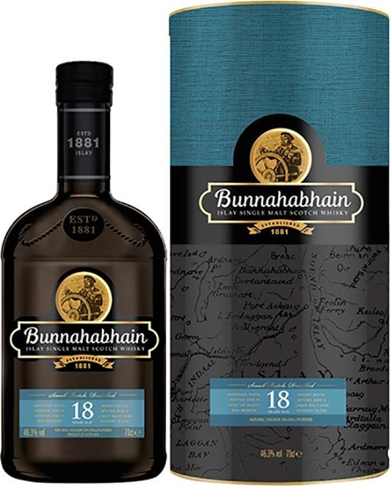 Actual product image Bunnahabhain 18 Years (Single Malt, Scotch whisky, 1 x 70 cl)