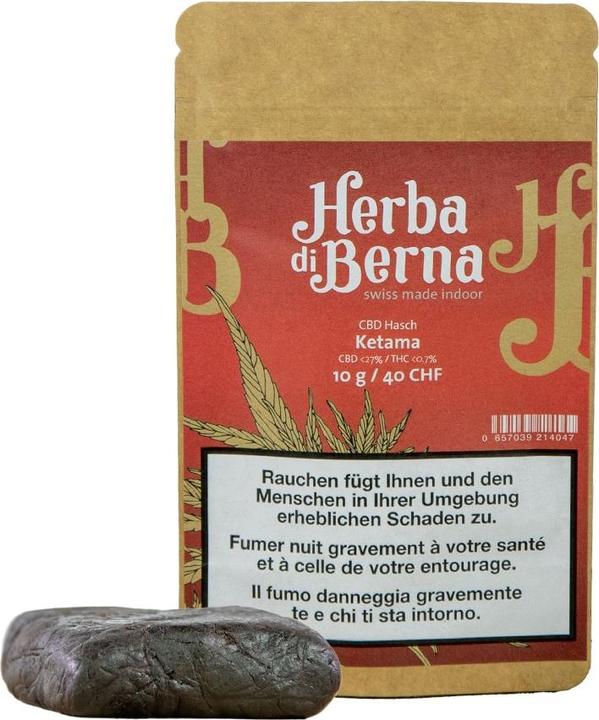 Image du produit Herba di Berna Hasch CBD Ketama (10 g, Intérieur)