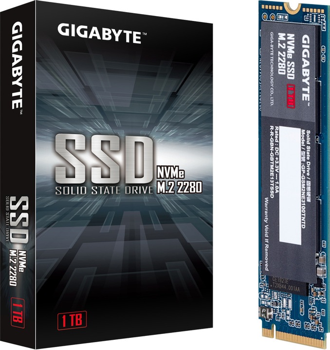 Actual product image Gigabyte GP-GSM2NE3100TNTD (1000 GB, M.2 2280)