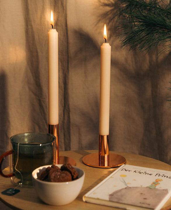 Immagine prodotto Esmée Portacandele per candele a colonna in rosé, H 9,5 cm x Ø 10 cm