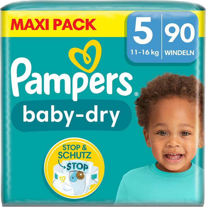 Immagine prodotto Pampers Baby-Dry (Dimensione 5, Box mezzo mese, 90 pz.)