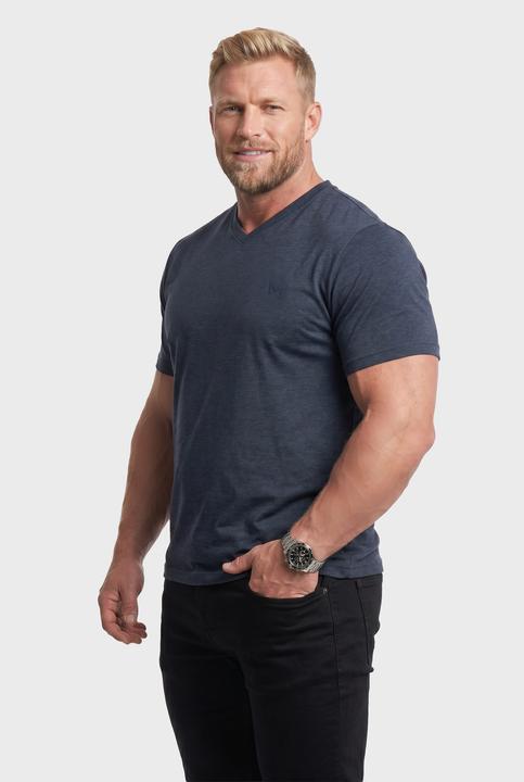 Actual product image Men+ T-Shirt, Basic, 2er-Pack, Halbarm, V-Ausschnitt (4XL)