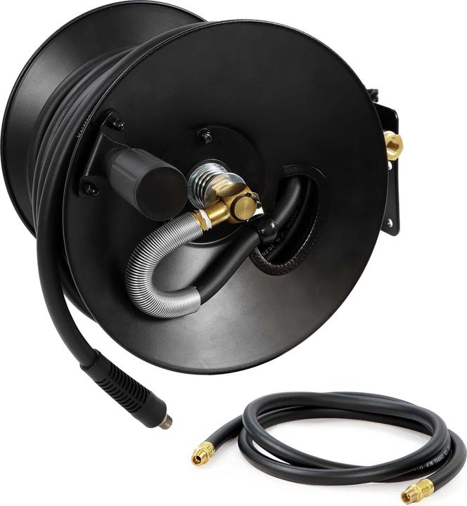 Actual product image Wiltec Compressed air hose reel 15m compressed air hose reel 20bar reel