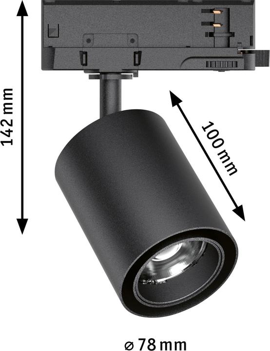 Image du produit Paulmann Spot sur rail à LED PAUL (3000 lm)