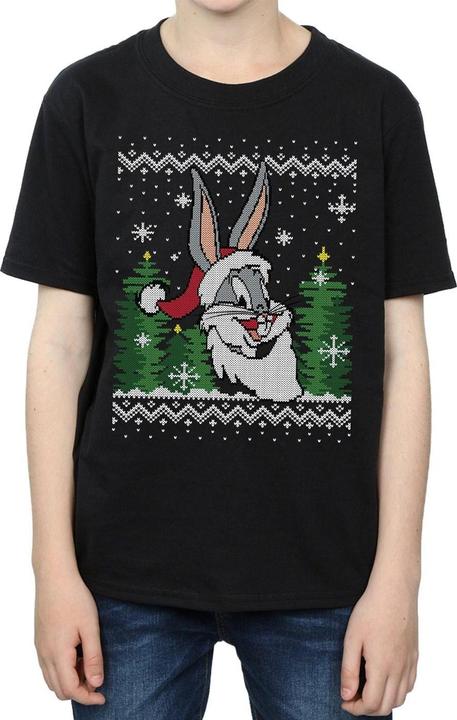 Produktbild Looney Tunes Bugs Bunny Christmas Fair Isle TShirt Jungen (140, 146)