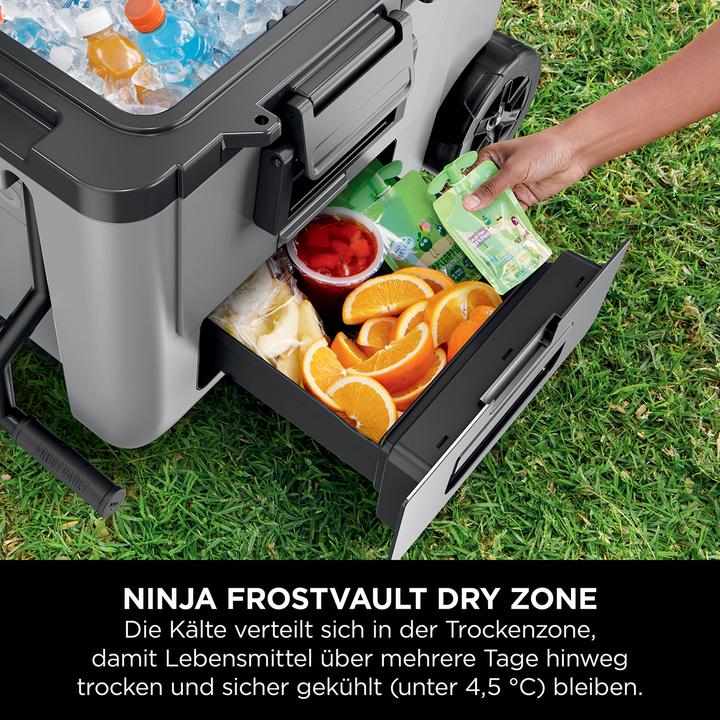 Produktbild Ninja FrostVault Kühlbox mit Rollen und Isolierung, integrierter Dry Zone Schublade mit Kühlschrankt